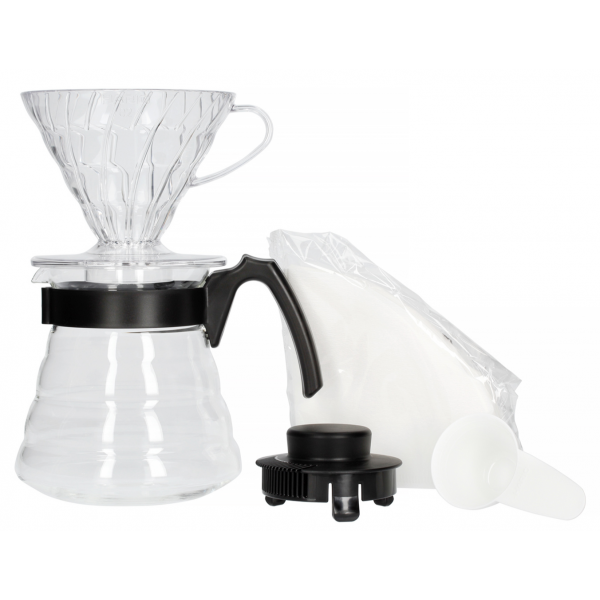 Kit hario v60 color negro