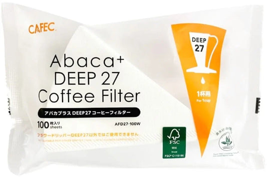 Filtro Cafec ABACA+ Deep 27 (100 unidades)